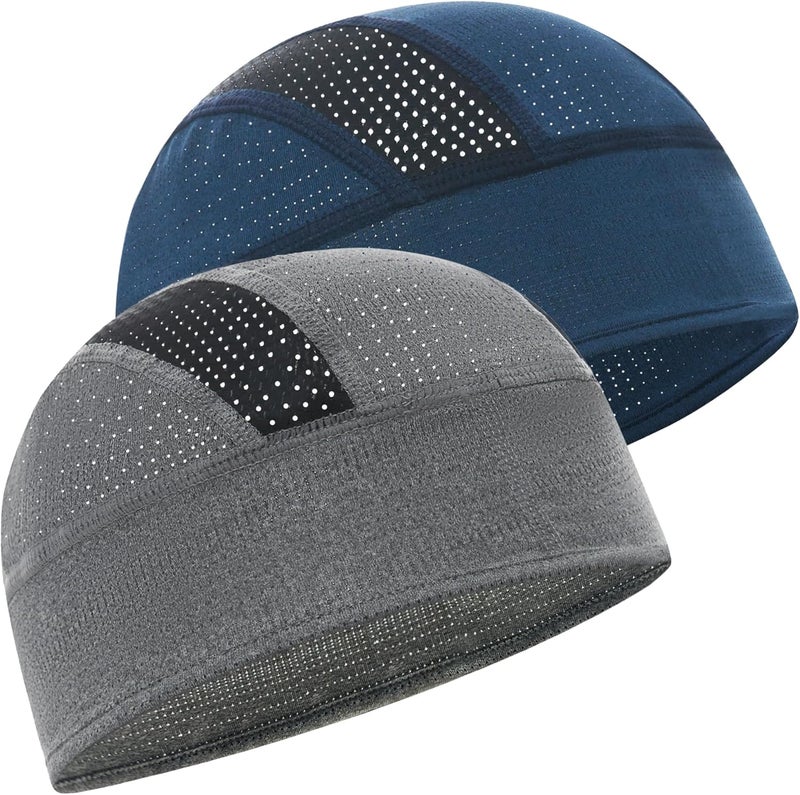 vidsel Skull Cap Cooling Helmet Liner Beanie Breathable Mesh Sweat Wicking Cycling Running Hat for Men Women - Image 1